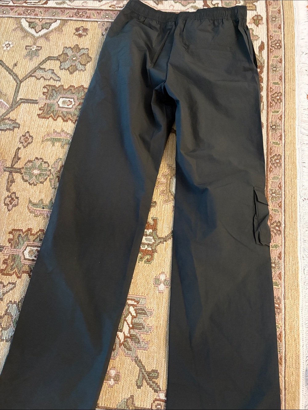 NWT- Djerf Avenue Sporty Wide-Leg Pants - Dark Green- Small ( Tall ) - Picture 8 of 10